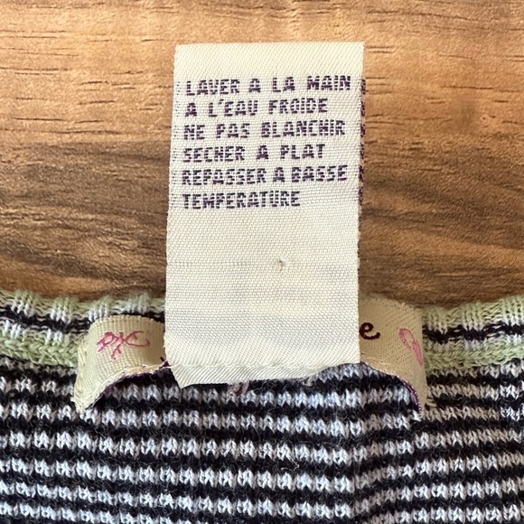 Vintage Free People Striped Cropped Sweater Tank - Picture 8 of 9